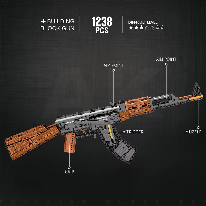 SET CRAFTGUN : AK-47 (1238 PIÉCES)